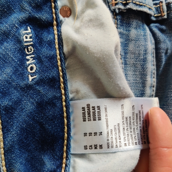 American Eagle TomGirl jeans size 10 - Picture 4 of 4